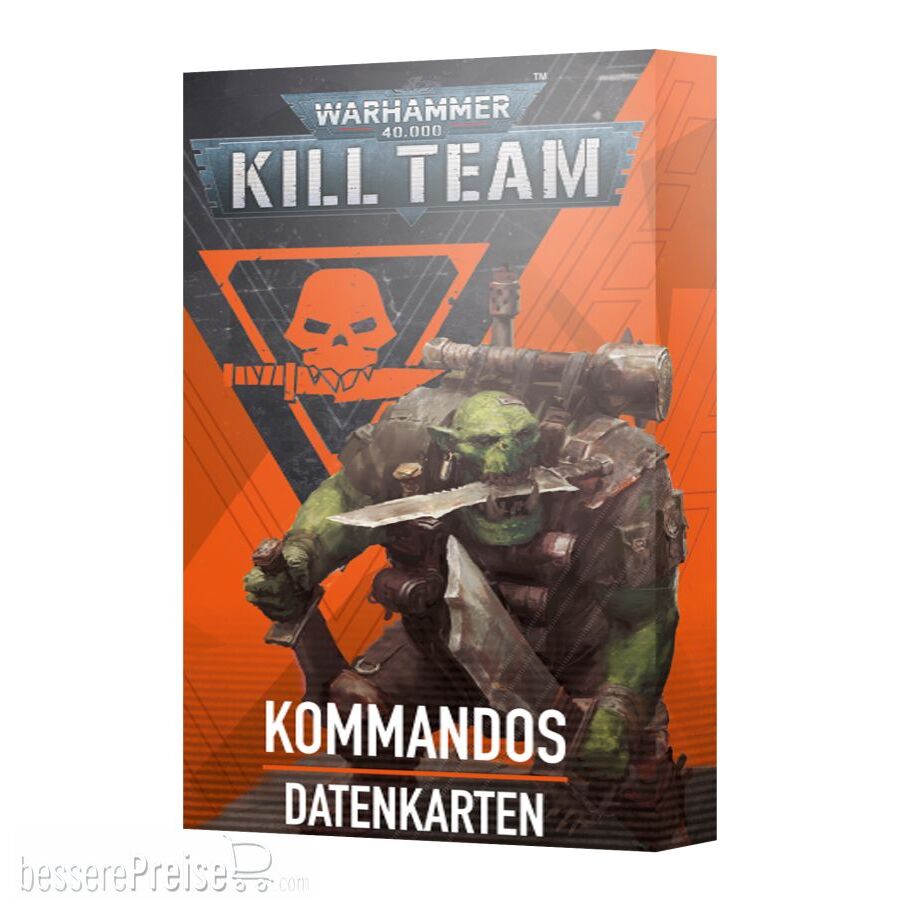 Games Workshop 04050103006 - KT DATENKARTEN: KOMMANDOS (DEUTSCH) 103-56