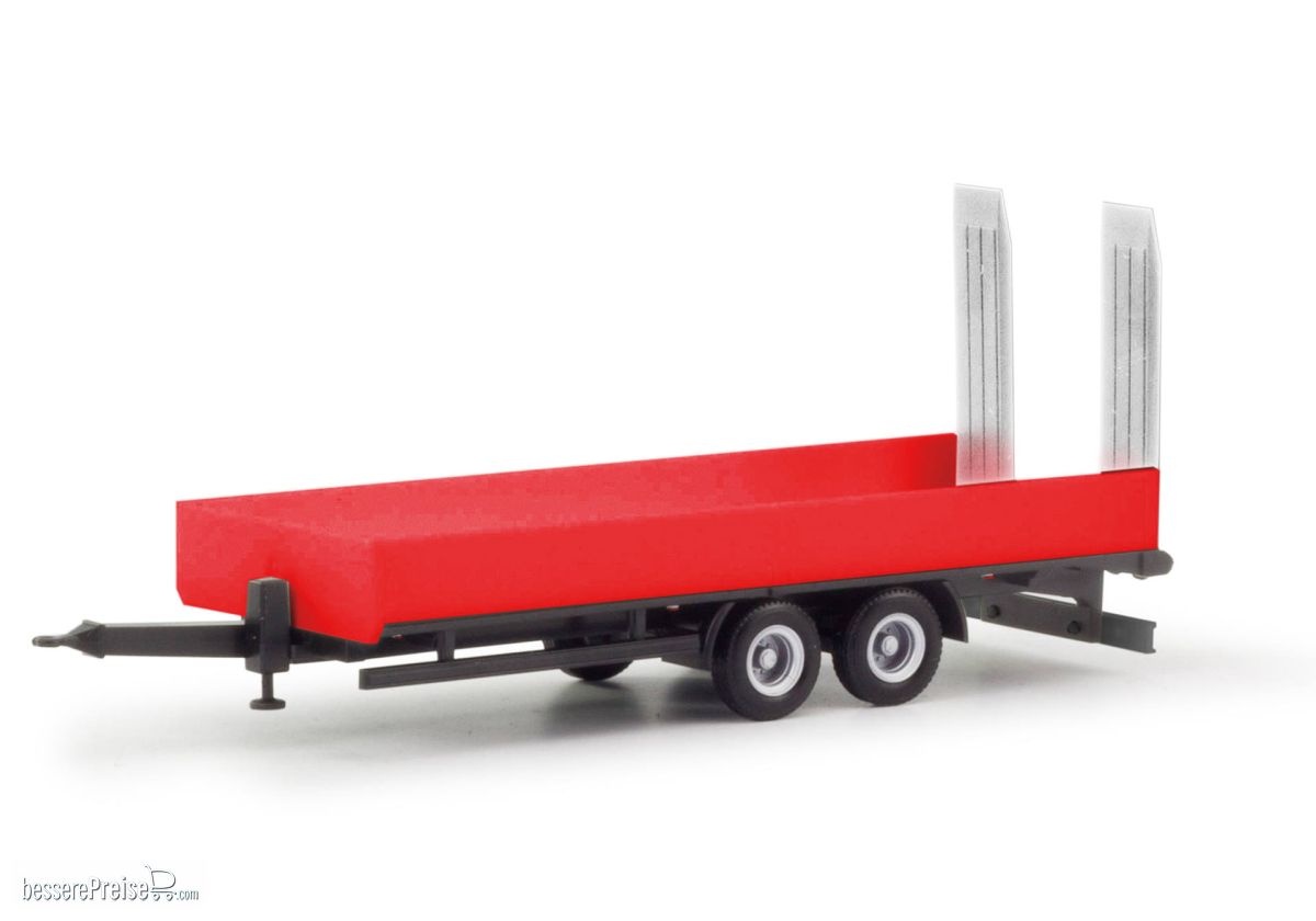 Herpa 076913-002 - LKW Tieflade-Tandemanh. rot 2a