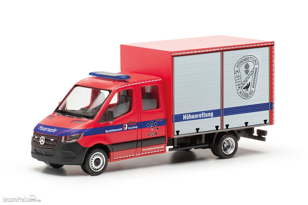 Herpa 097017 - Mercedes-Benz Sprinter 18 Kasten ´Feuerwehr Augsburg´ (Bayern/Augsburg)