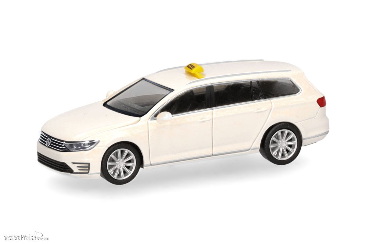 Herpa 098212 - Volkswagen (VW) Passat Variant GTE ´Taxi´