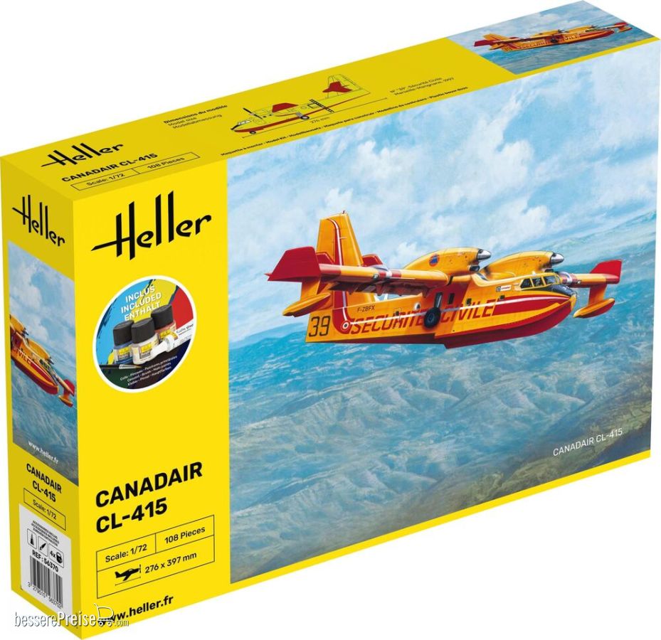 Heller 56370 - STARTER KIT Canadair CL-415