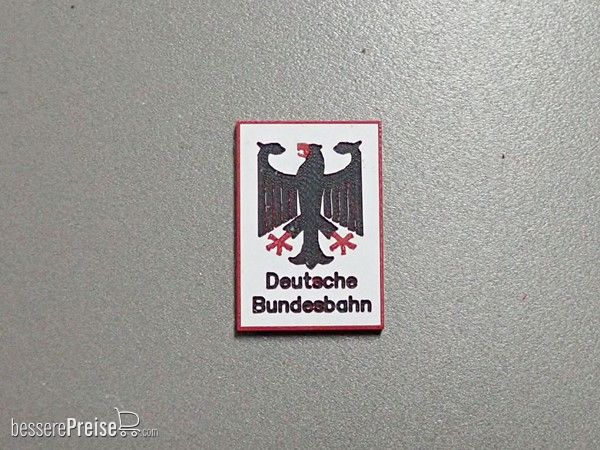 Heyn 11214 - Deutsche Bundesbahn Wappen 15 x 21 mm, 3-Schicht-Kunststoff