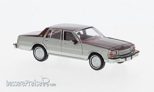 Brekina 19708 - Chevrolet Caprice, zweifarbig, silber/rot