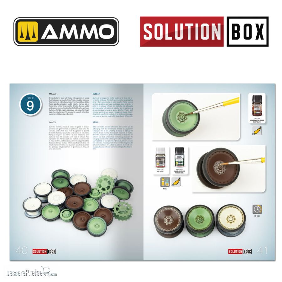 AMMO by MIG Jimenez A,MIG-7729 - SOLUTION BOX 23 -WWII German Late War Vehicles, Colors and Weathering System