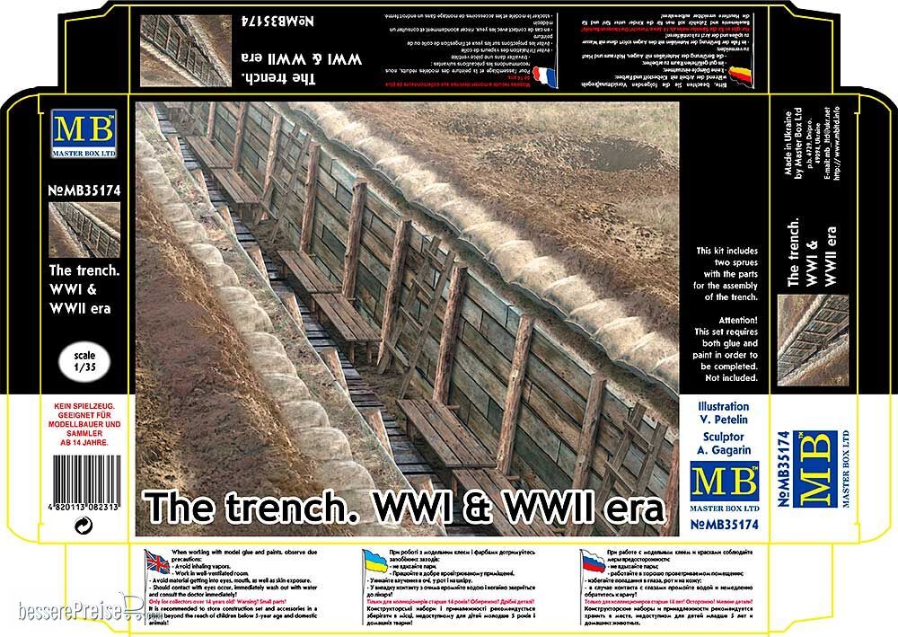 Master Box Ltd. 35174 - The trench. WWI & WWII era