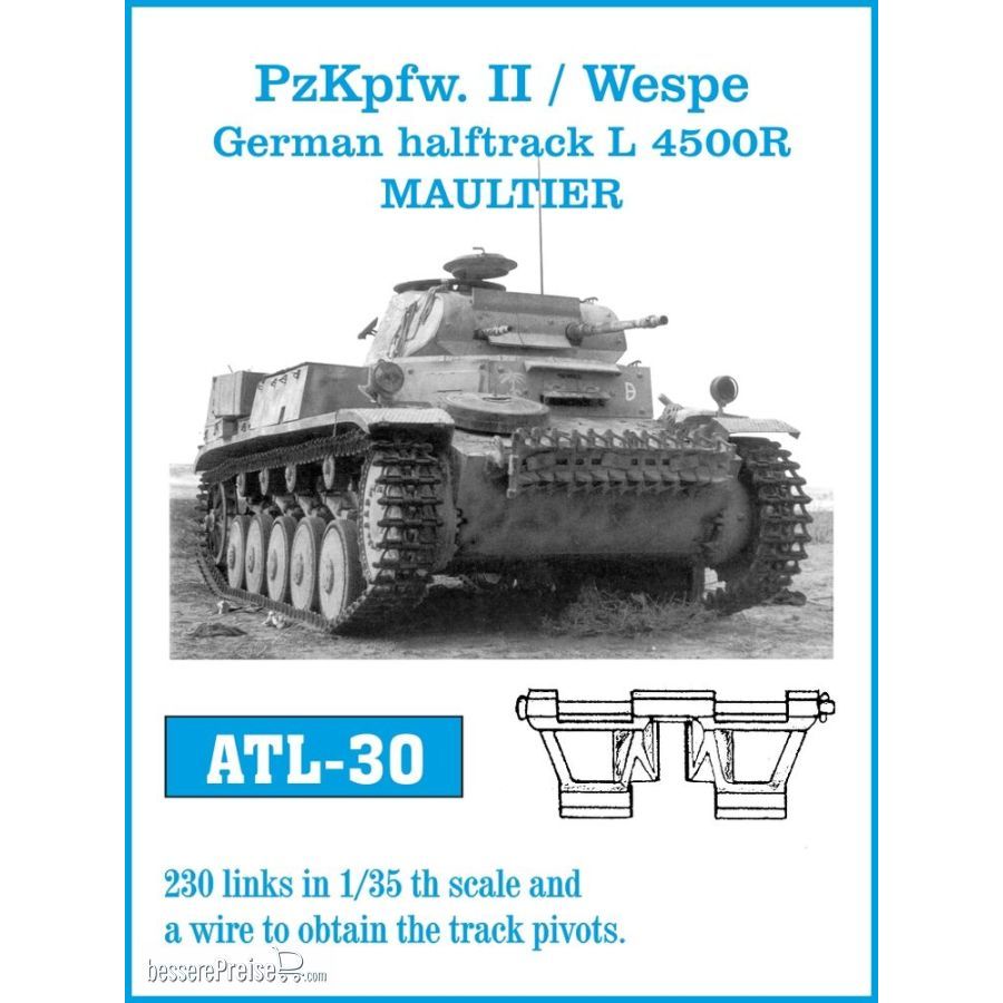 Friulmodel ATL-030 - Tracks for Pz.Kpfw. II Wespe