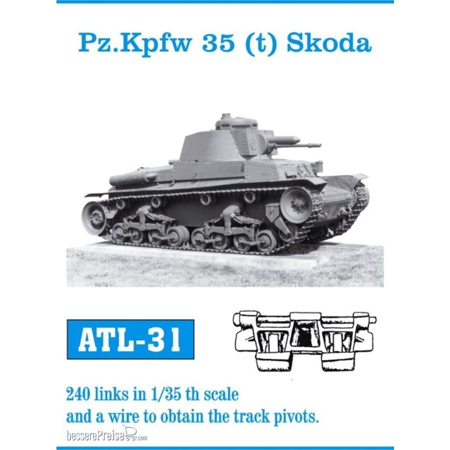 Friulmodel ATL-031 - Tracks for Pz.Kpfw 35 (t) Skoda