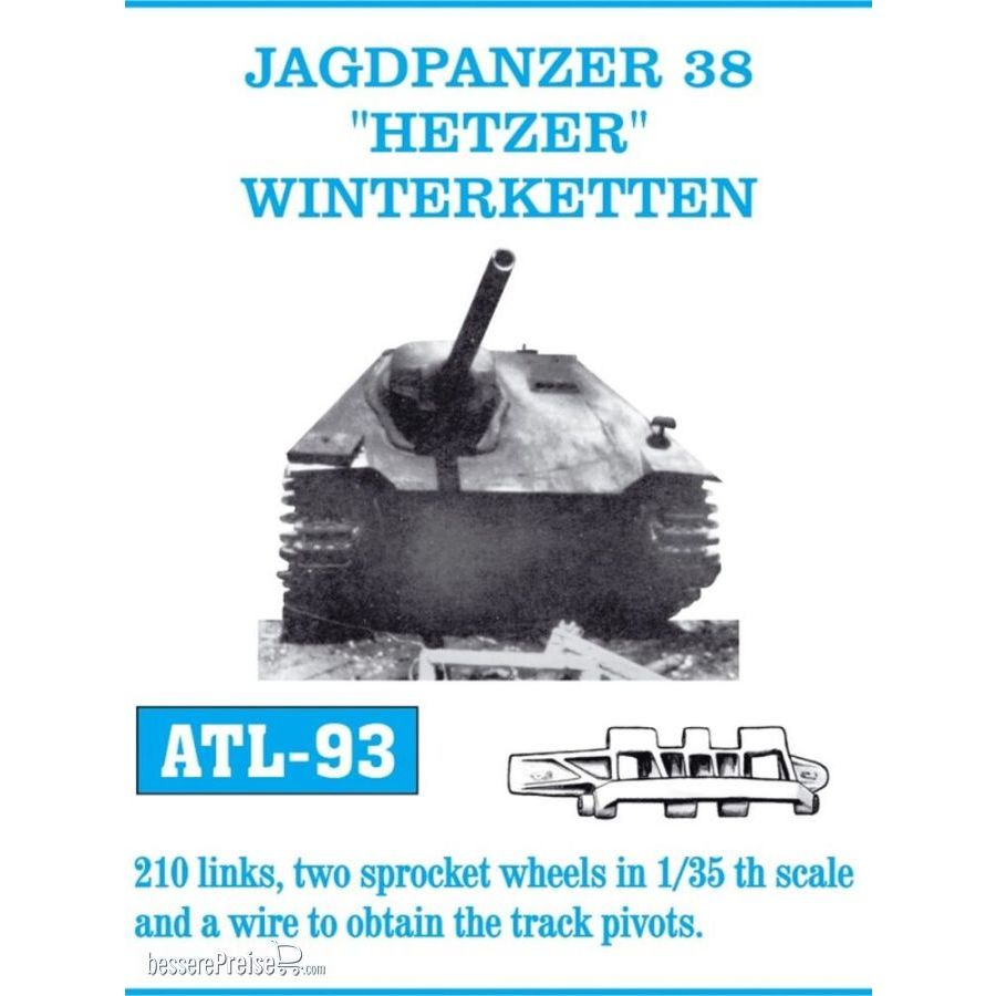 Friulmodel ATL-093 - Tracks for Jagdpanzer 38 Hetzer Winterketten Winterketten