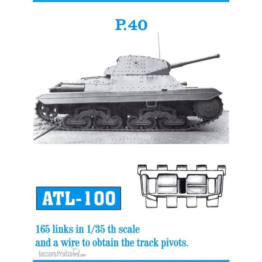 Friulmodel ATL-100 - Tracks for P.40 Einzelkettenglieder