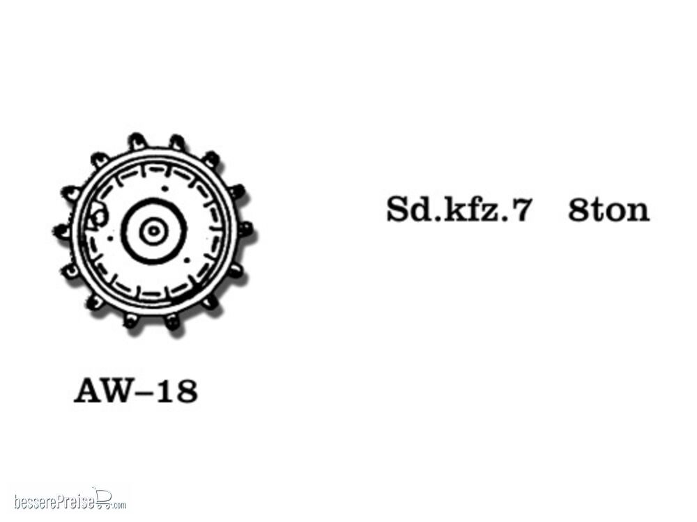 Friulmodel AW-18 - Tracks for Metal Wheels for 8 ton Sd.kfz. 7