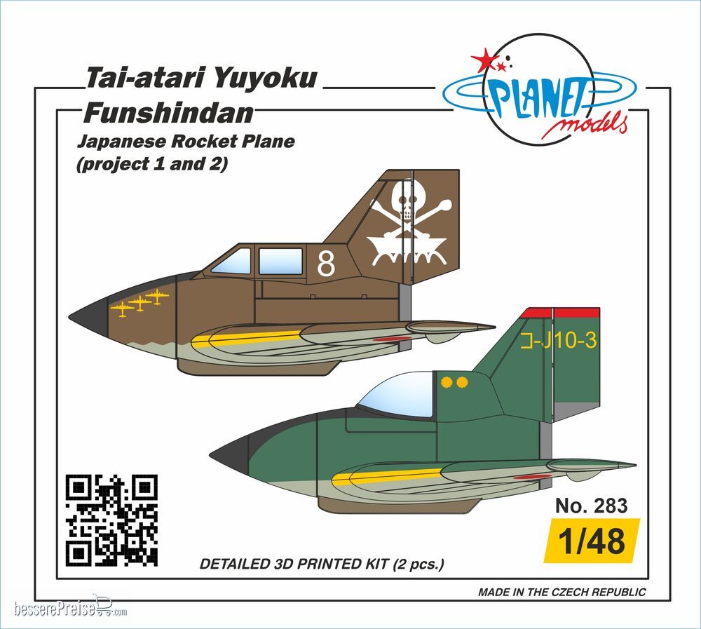 Planet Models 129-PLT283 - Tai-atari Y?yoku Funshindan Japanese Rocket Plane (project 1 and 2)