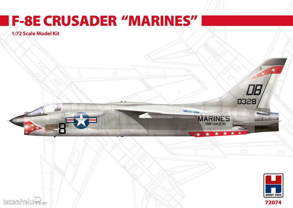 Hobby 2000 72074 - F-8E Crusader Marines