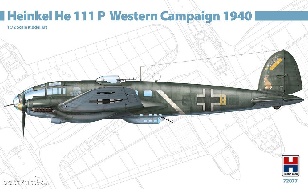 Hobby 2000 72077 - Heinkel He 111 P Western Campaign 1940