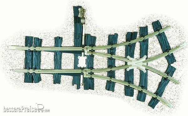 Heyn 3023.2 - Y-Schleppweiche R0, 2 x 30 °, Hebel links, Fertigmodell