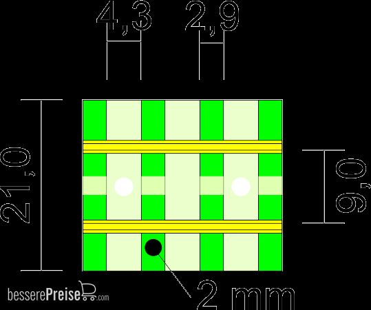 Digitalzentrale 309003 - Modulübergang 4 Schwellen, 21mm Schwellenbreite - H0e