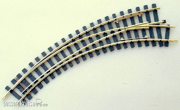 Heyn 3124.2 - Bogenweiche R1-R2, 60° und 45° rechts, Fertigmodell