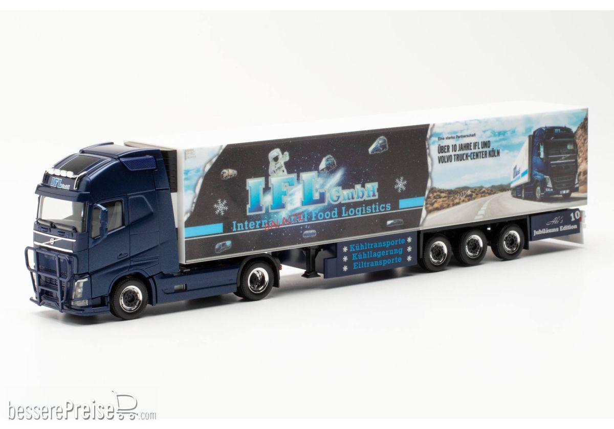 Herpa 314879 - Volvo FH Gl. XL Kühlkoffer-Sattelzug IFL Köln