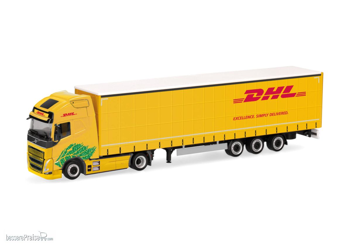 Herpa 318952 - Volvo FH GL XL E-LowGaPlSz DHL