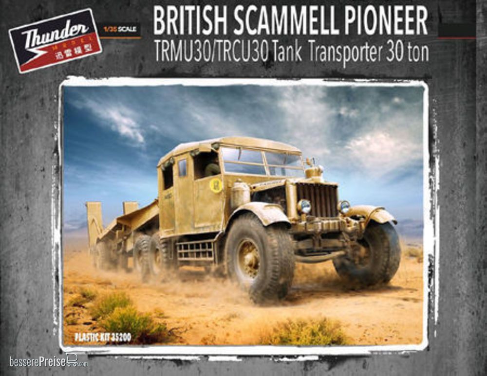 Thundermodels 35200 - British Scammell Pioneer TRMU/TRCU30 Tank Transporter