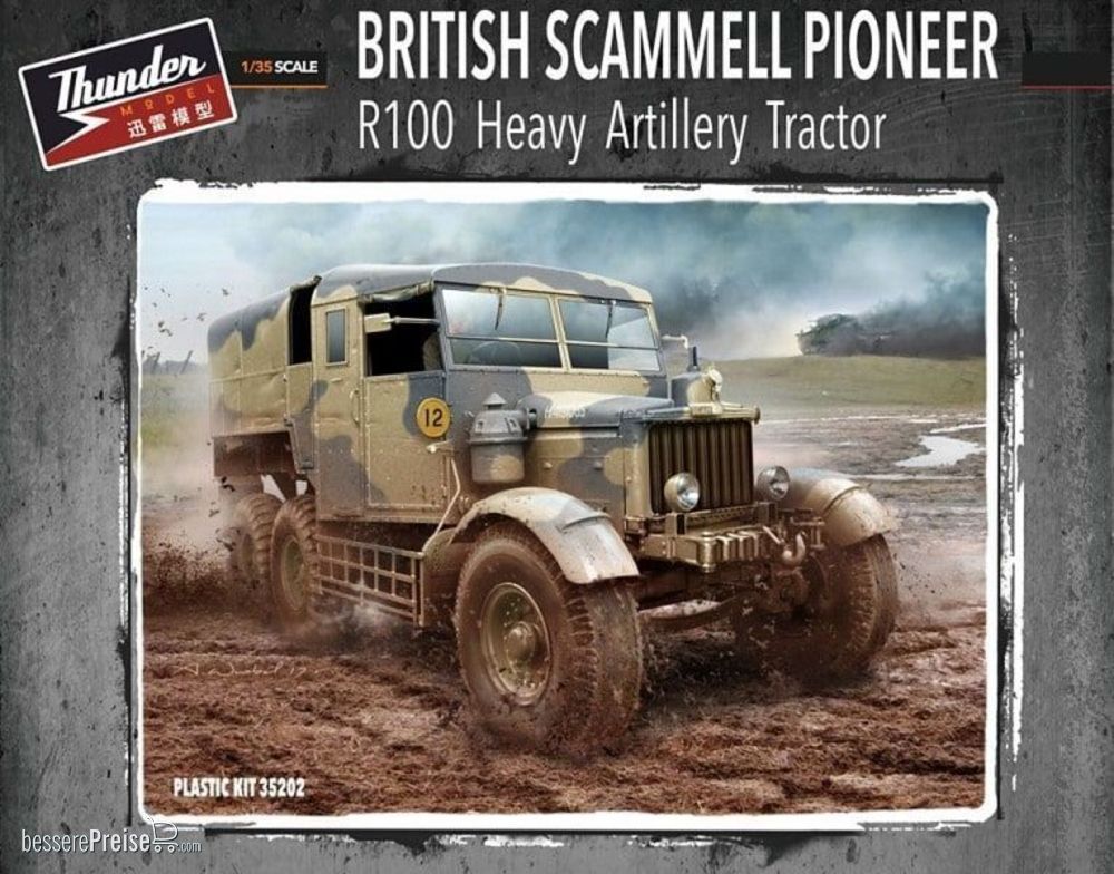 Thundermodels 35202 - British Scammell Pioneer R100 artillery Tractor