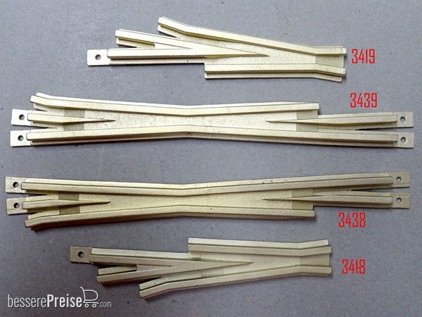 Heyn 3438 - Herzstück 3-Schienenweiche lang links