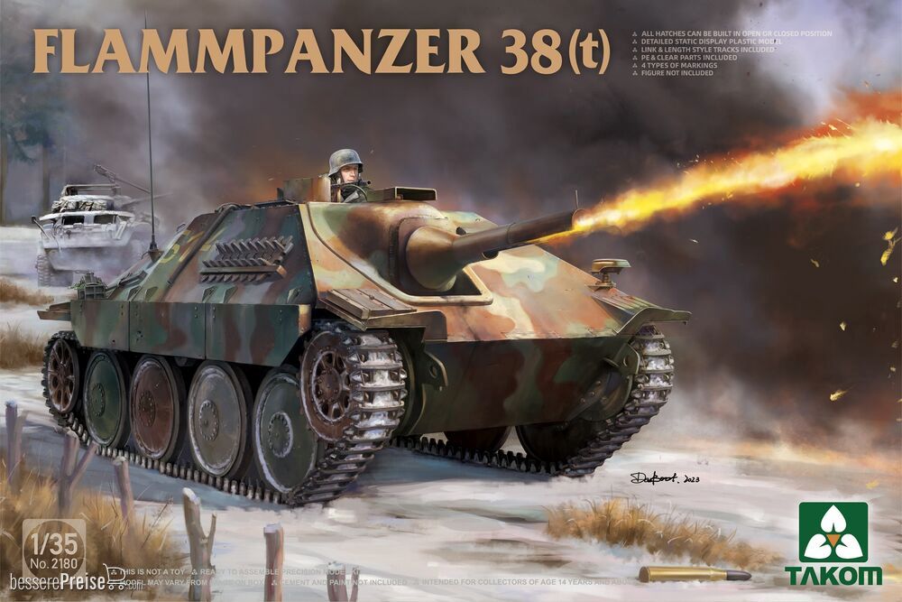 Takom TAK2180 - Flammpanzer 38(t)