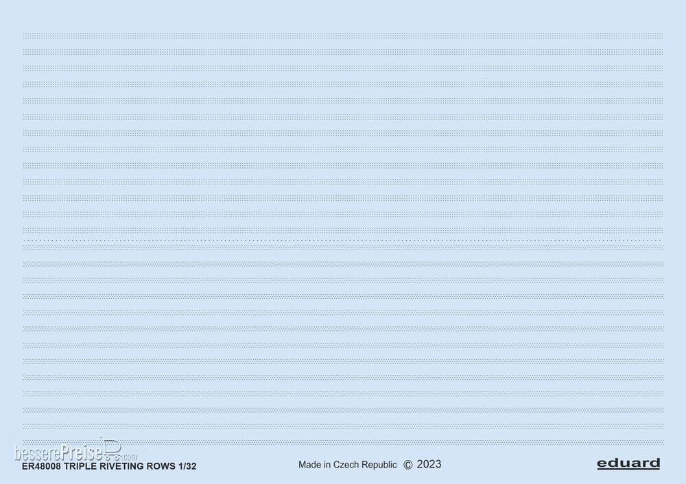 Eduard Accessories ER48008 - 1/48 Triple riveting rows 1/48