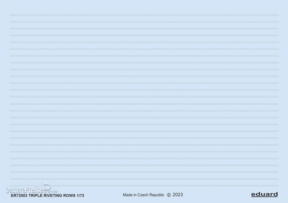 Eduard Accessories ER72003 - 1/72 Triple riveting rows 1/72