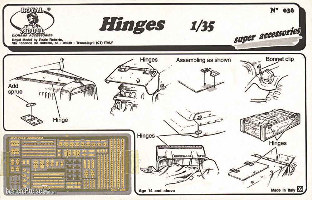 Royal Model RM036 - Hinges