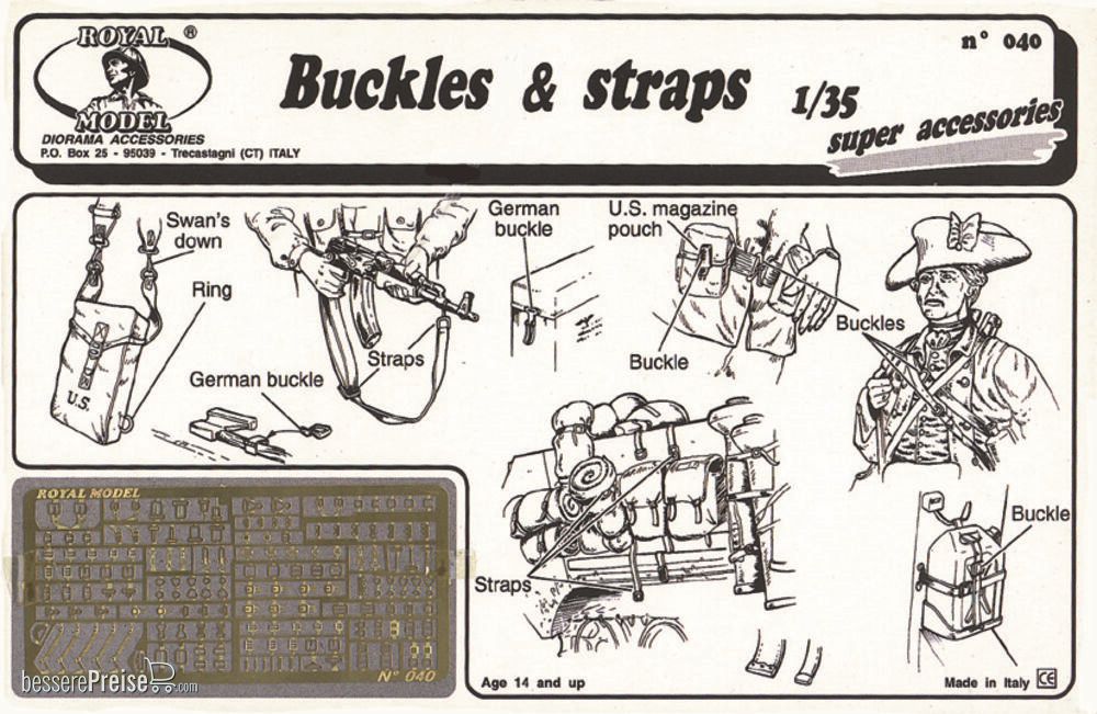 Royal Model RM040 - Buckle & straps