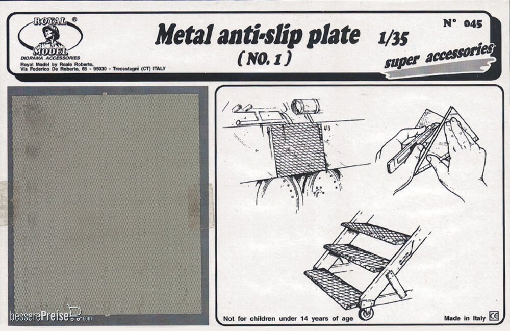 Royal Model RM045 - Metal anti-slip plate n.1