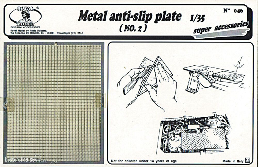 Royal Model RM046 - Metal anti-slip plate n.2