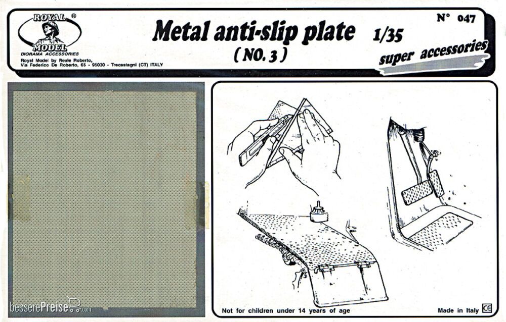 Royal Model RM047 - Metal anti-slip plate n.3