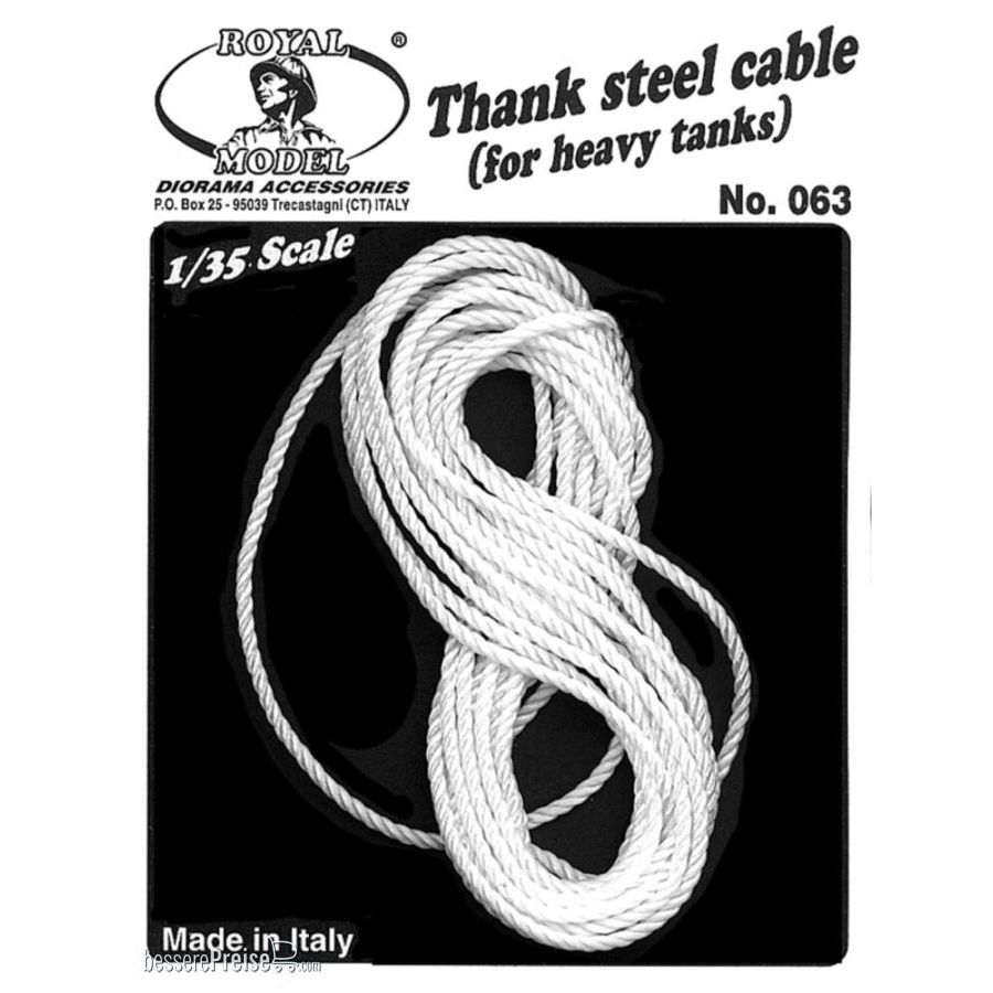 Royal Model RM063 - Tank steel cables (for heavy tanks