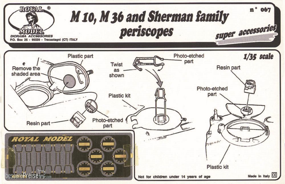 Royal Model RM067 - Sherman family periscopes