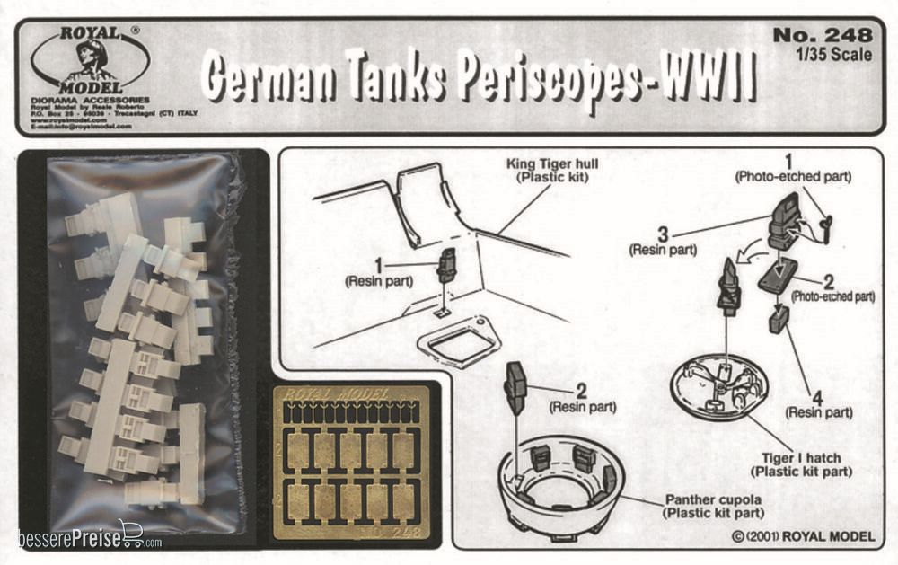 Royal Model RM248 - German tank periscopes