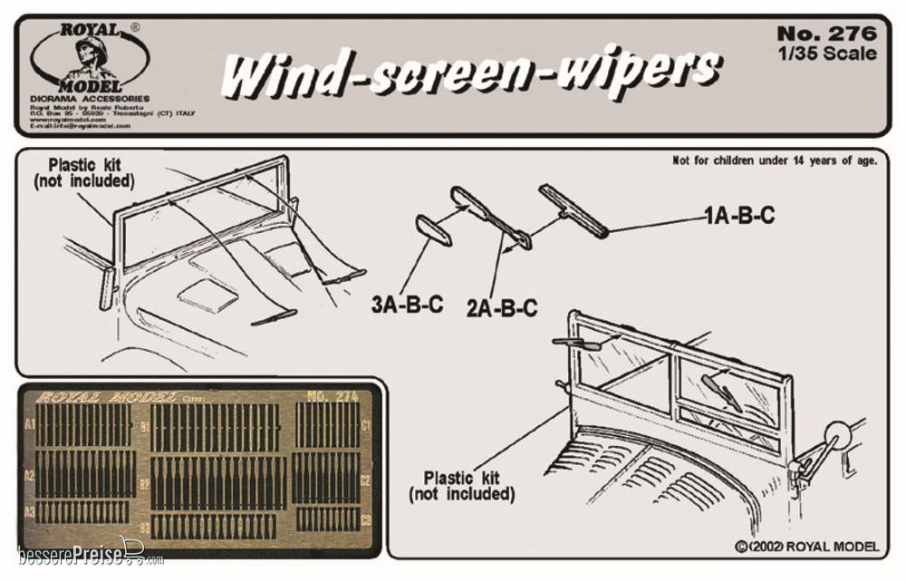 Royal Model RM276 - Wind screen wipers