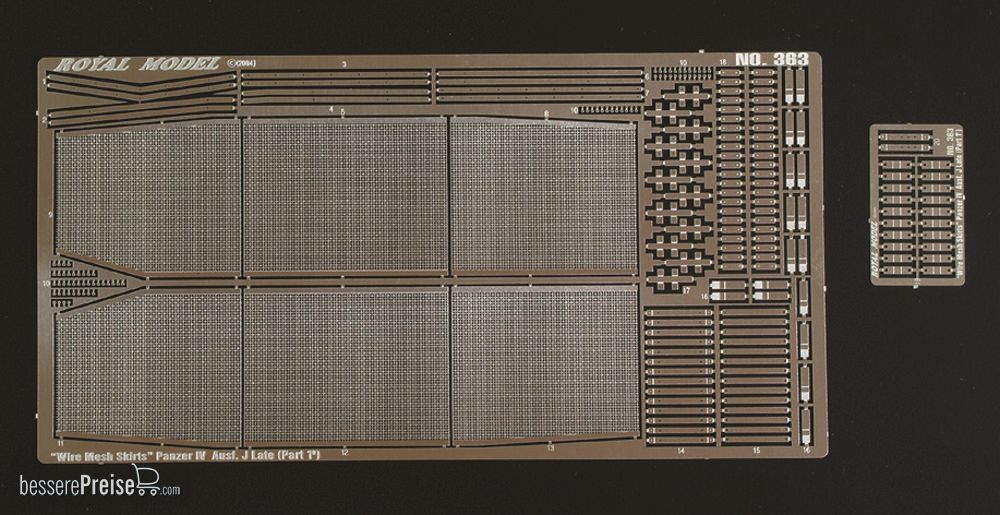 Royal Model RM363 - Wire Mesh Skirts Panzer IV Ausf. J Late - Part 1