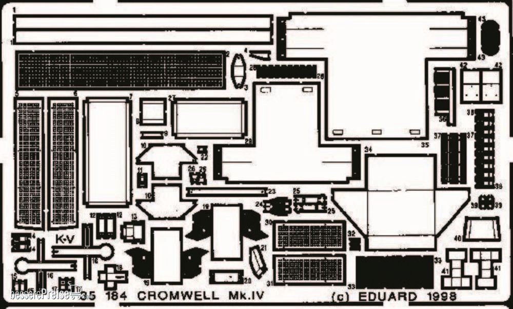 Eduard Accessories 35184 - Cromwell MK IV Detailsatz aussen