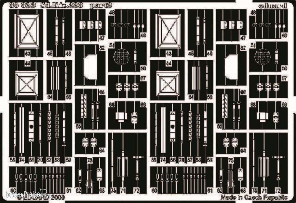 Eduard Accessories 35322 - Sd.Kfz. 223 Leichter Panzerspähwagen für Tamiya Bausatz 35268