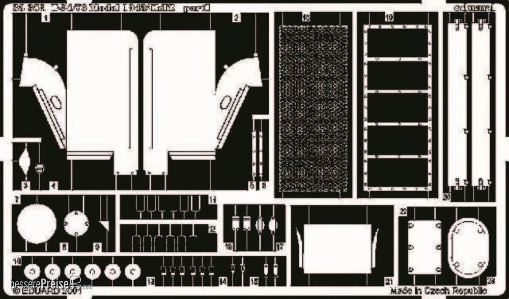 Eduard Accessories 35359 - T-34/76 Model 1943/ChTZ Fotoätzsatz