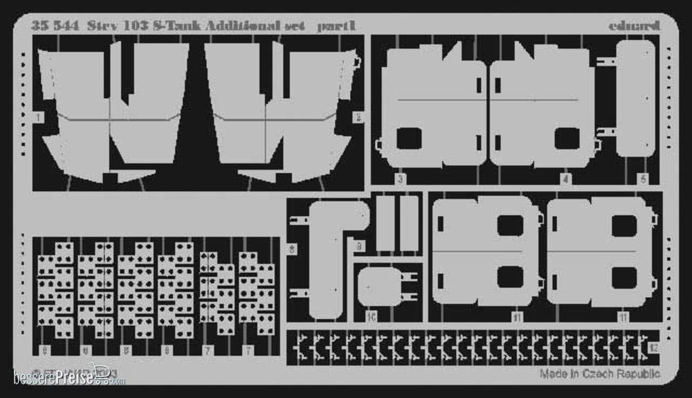 Eduard Accessories 35544 - Strv 103 S-Tank Fotoätzsatz