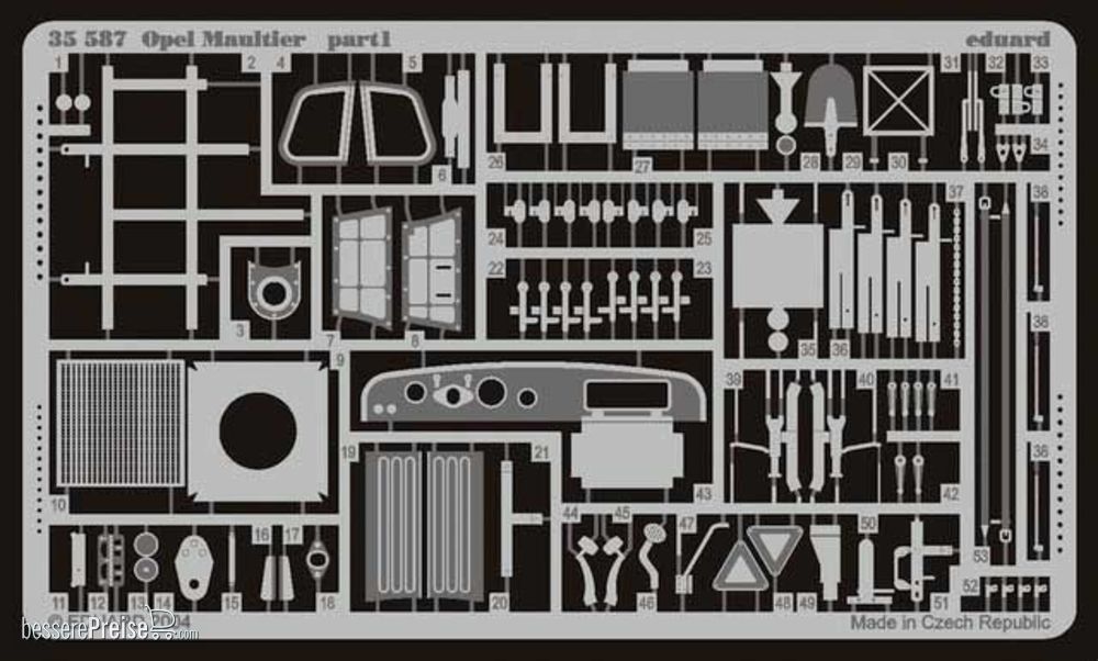 Eduard Accessories 35587 - Opel Maultier Fotoätzsatz