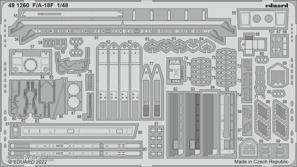 Eduard Accessories 491260 - F/A-18F for HOBBY BOSS