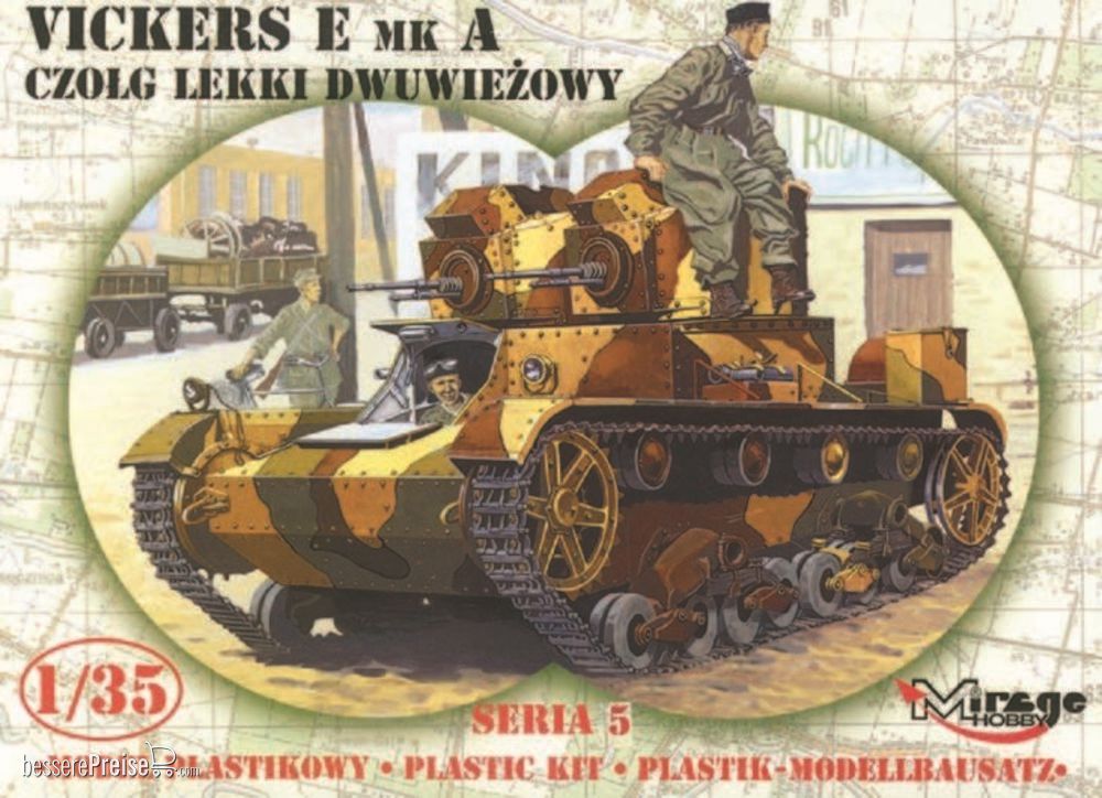 Mirage Hobby 35303 - Leichter Panzer Vickers E Mk A Limited Edition