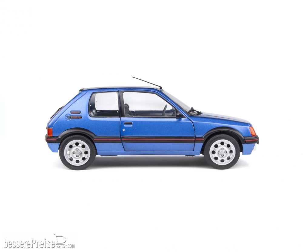 Peugeot 205 GTI Blue Metallic Miniature Vehicle 421186300 Solido 1:18