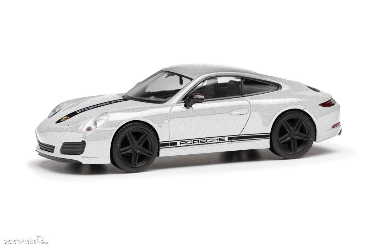 Herpa 430418 - Porsche 911 (991) Carrera 4 S, silber