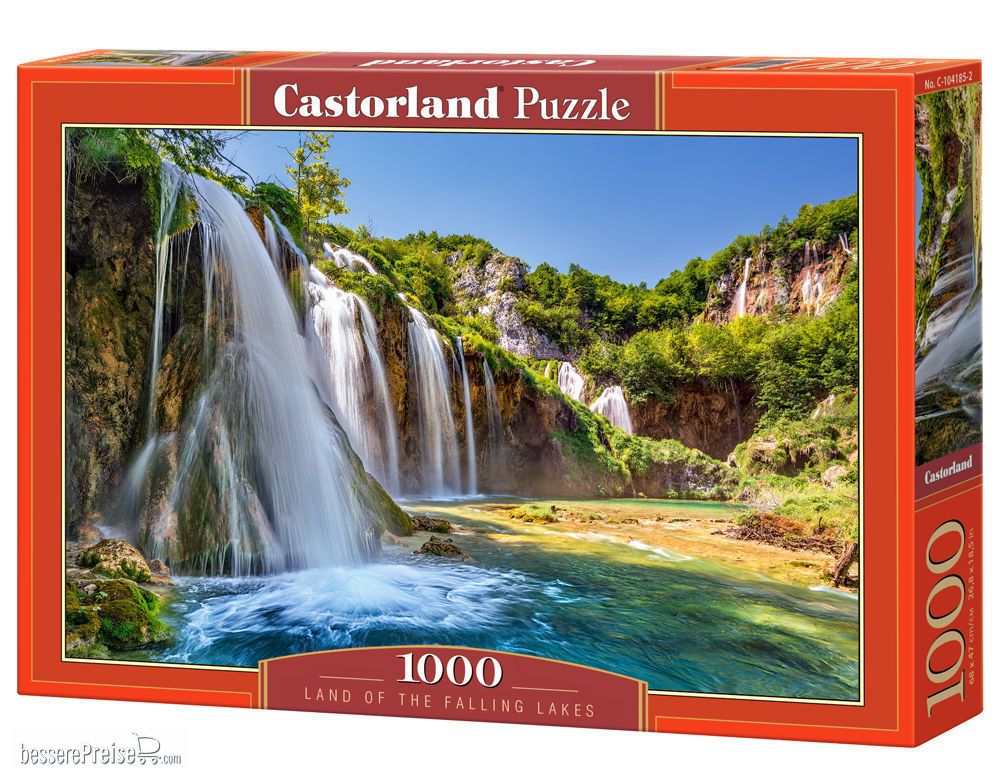 Castorland C-104185-2 - Land of the Falling Lakes,Puzzle 1000 Te