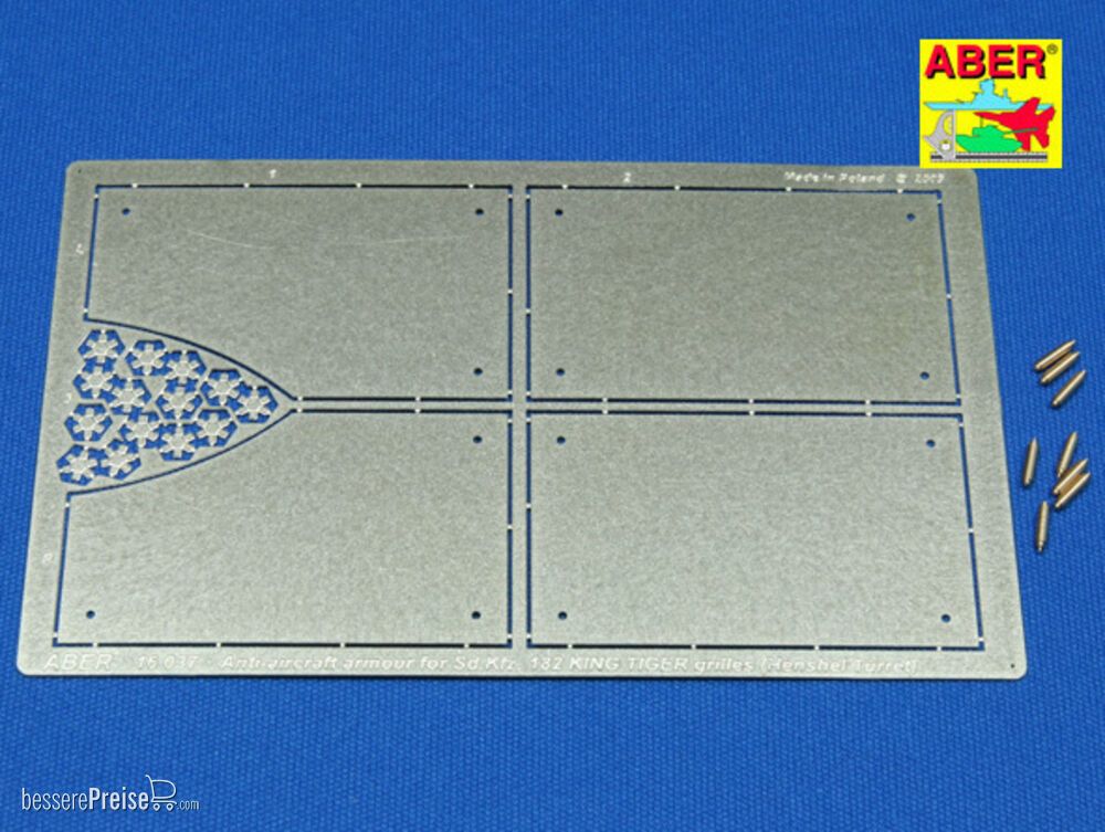 Aber Models 16037 - Tiger II Henshel- Vol.4- Armour for grilles