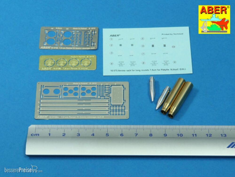 Aber Models 16 075B - Ammo stowage rack type B for long rounds